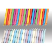 Plasdent SPECTRUM™ORAL EVACUATOR Vented Tip, Assorted 7 Neon Colors, Bendable (100pcs/bag)